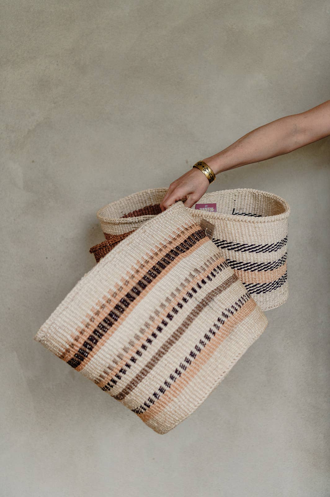 Crafts by Solid - Wholesale Basket - Handwoven Sisal Baskets - Natural Hues - XXS - XXL64