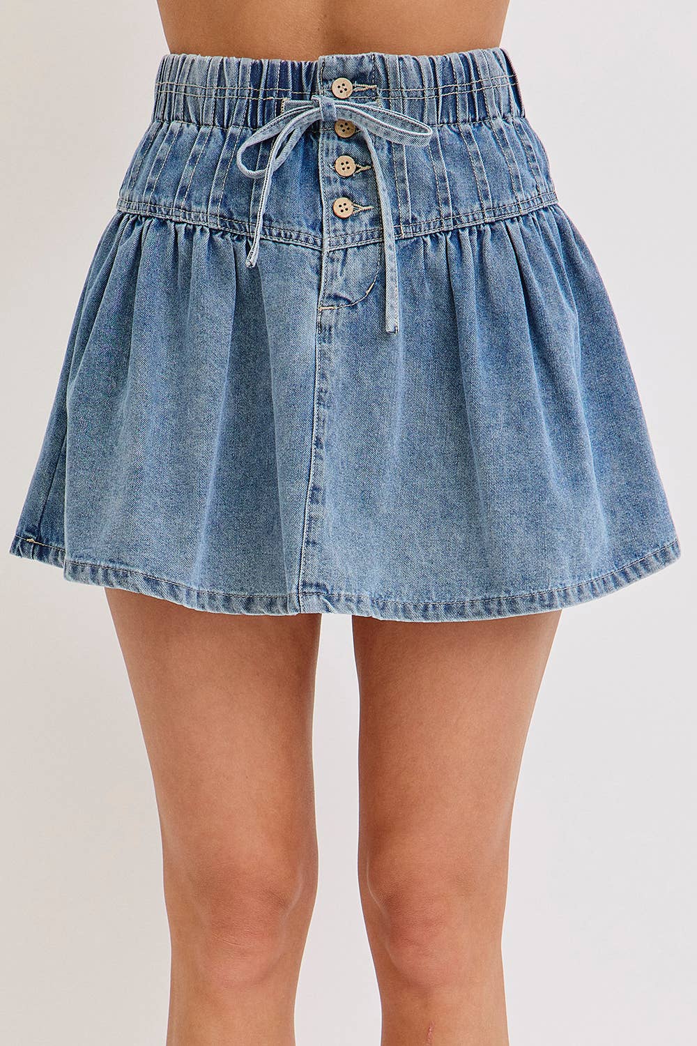 HIGH-RISE, A-LINE DENIM SKIRT  for wholesale on Faire2