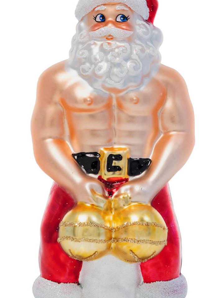 Big Balls Claus for wholesale by Cheeky Ornaments