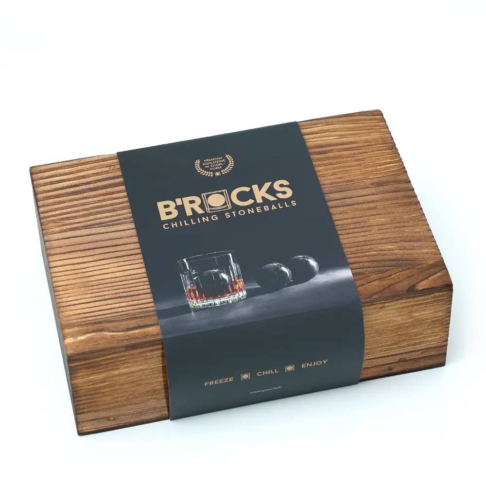 Men’s Needs GmbH - Wholesale Drink Chilling Cubes - B'ROCKS Premium cooling stones 3 balls1