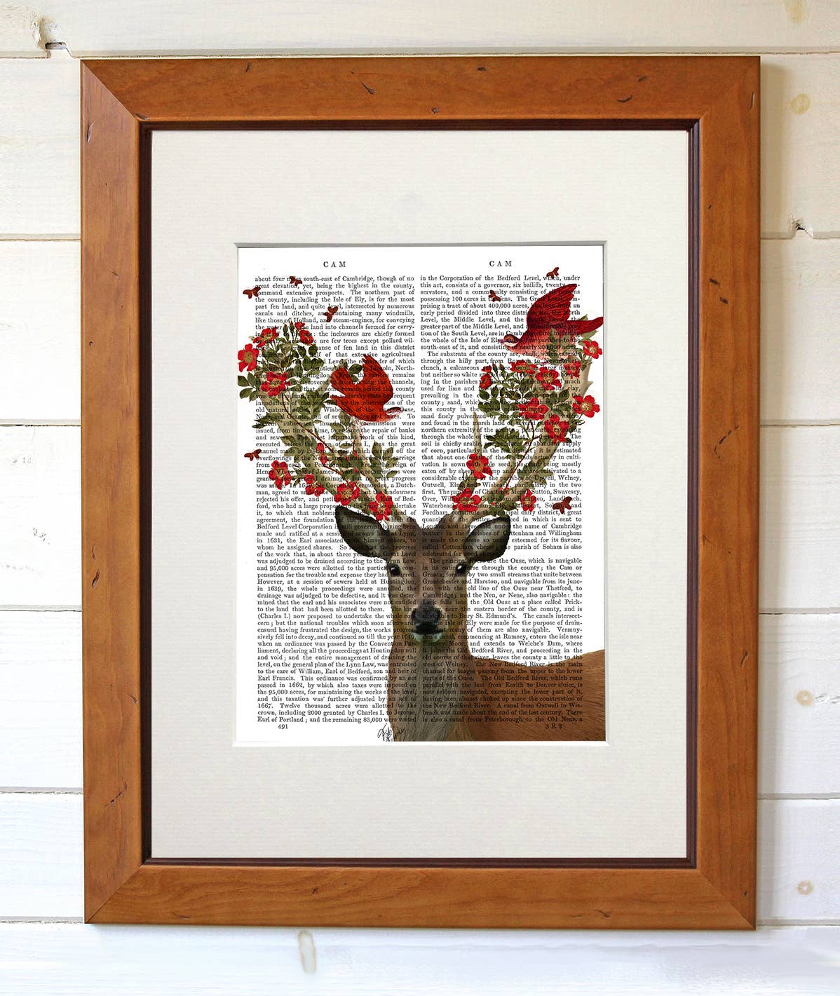 FabFunky Ltd - Wholesale Art Print - Deer and Love Birds Book Print / Art Print / Wall Art2