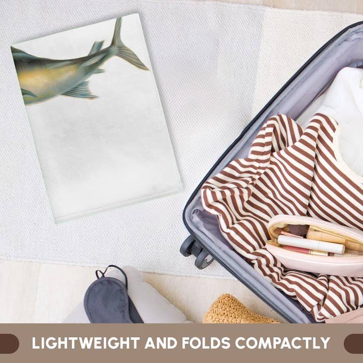 3dRose - Wholesale Bath Towel - 3dRose, Vintage Illustration Of A Swordfish, Towel5