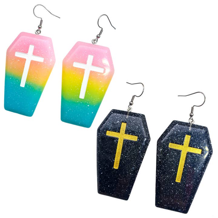 Cute Coffin Earrings for wholesale by Cheeky Trendy