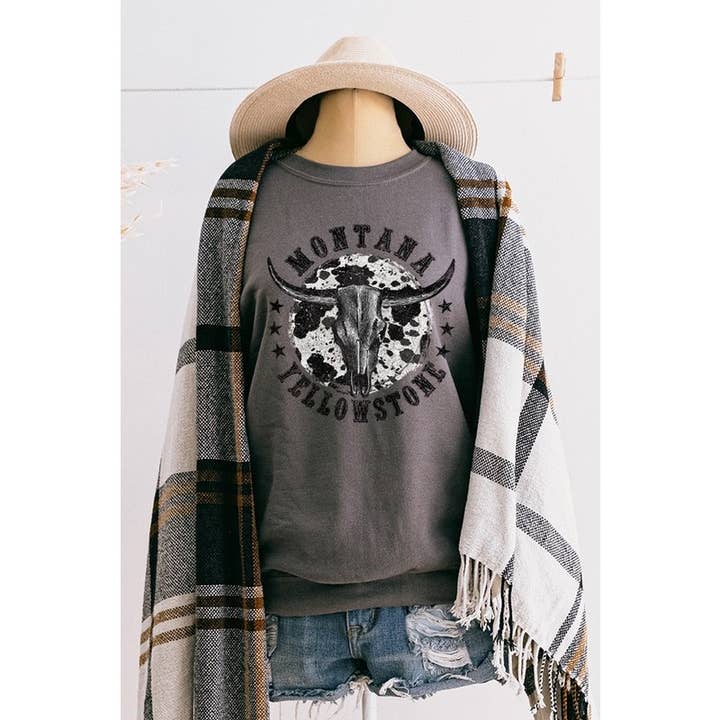 SWEAT-SHIRT À MOTIF VINTAGE MONTANA pour la vente par Clothing of America