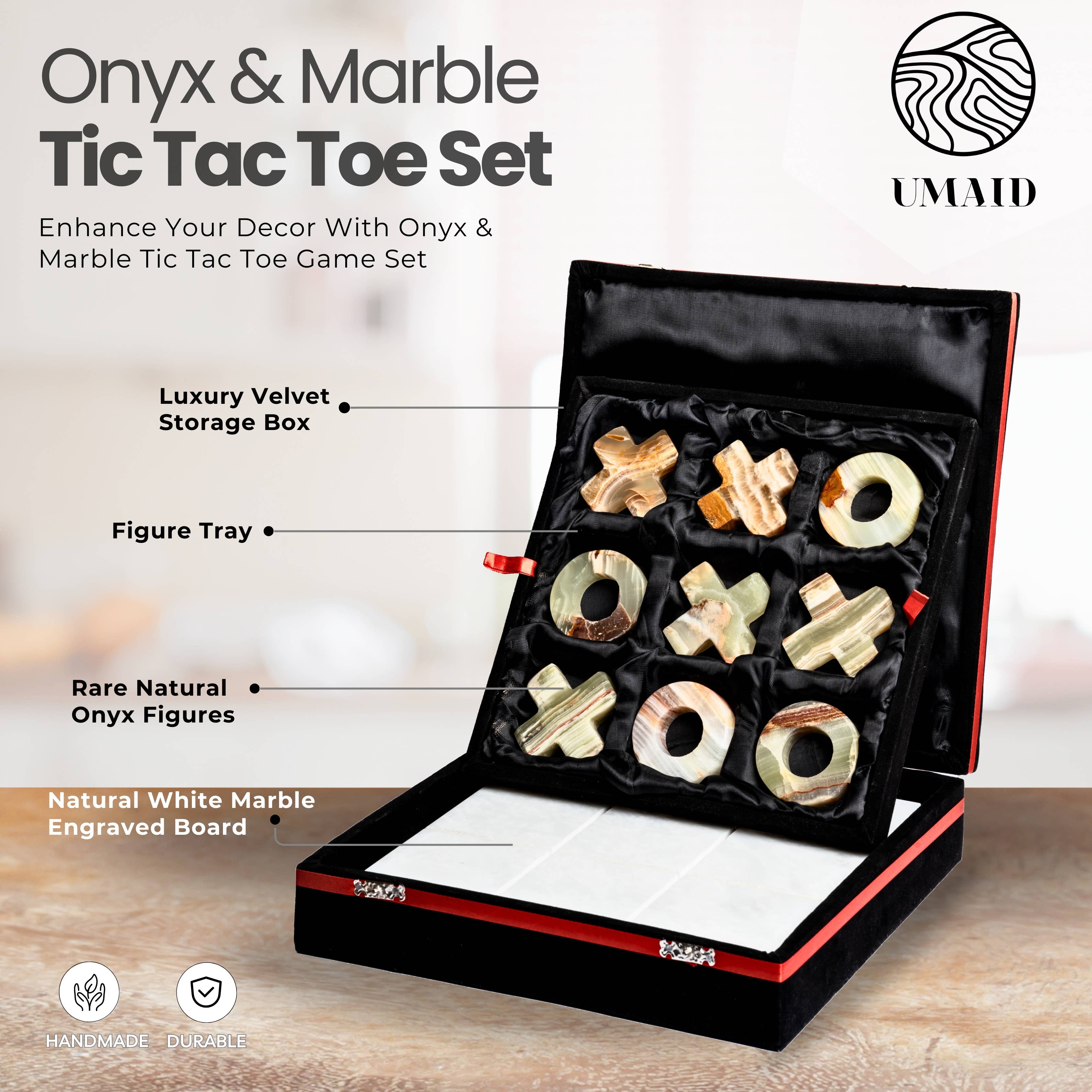 UMAID PRODUCTS - Wholesale Board Game - Marble Tic Tac Toe Game10