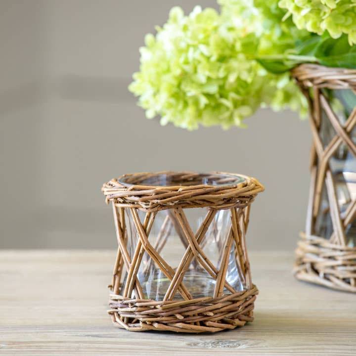 Park Hill Collection - Wholesale Vase - Park Hill Collection Small Willow Curved Flower Vase