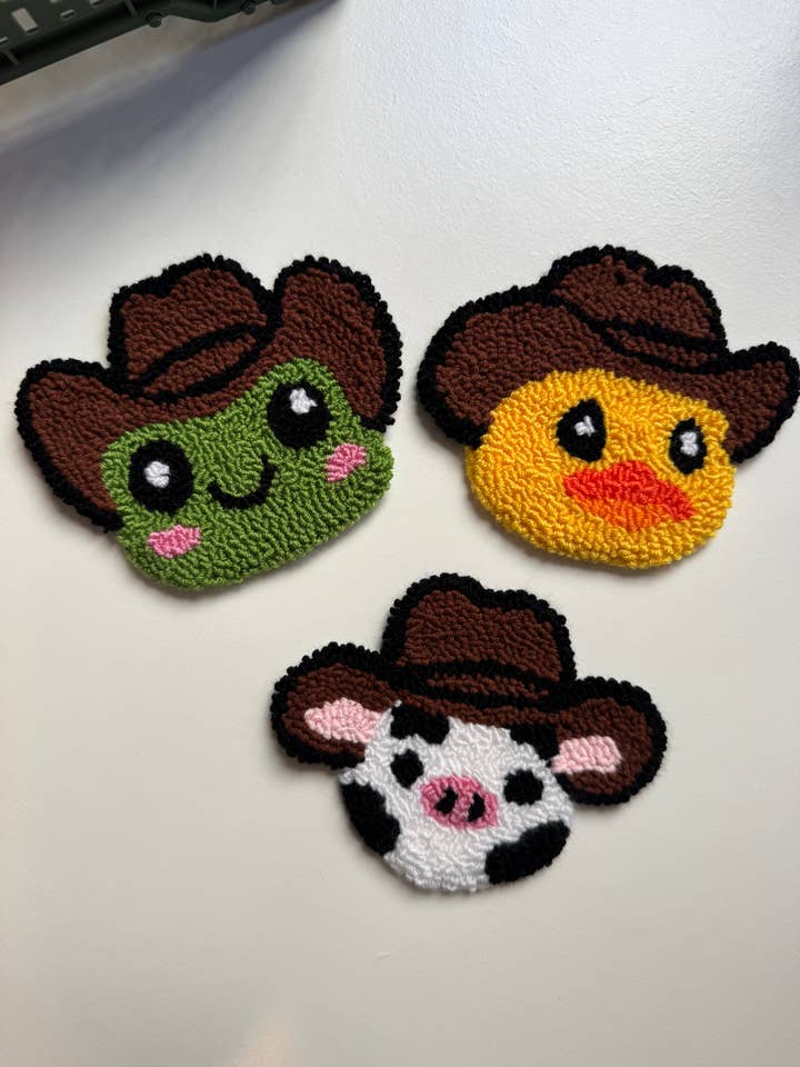 Drink Coaster,Punch needle mug rug coaster for wholesale by MUUDLAND