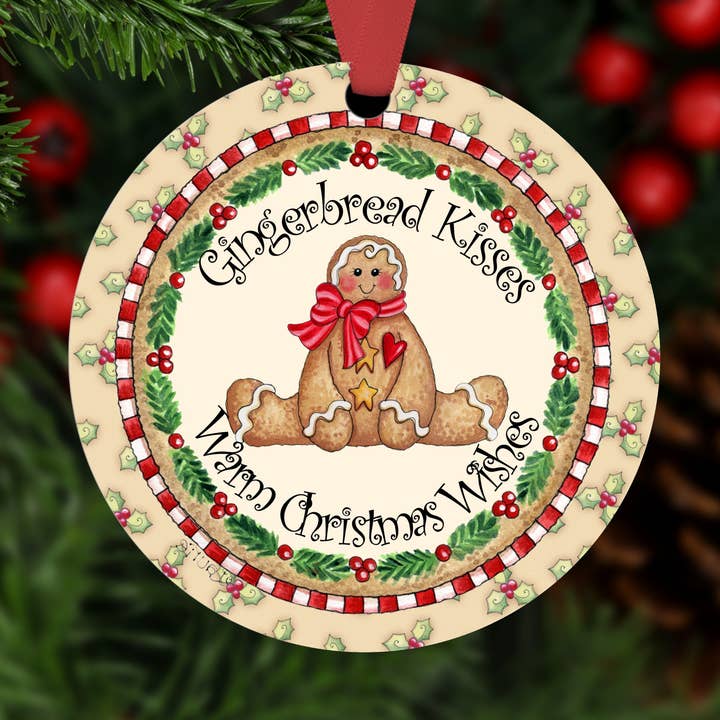 Gingerbread Kisses Ornament for wholesale by Three Birds Nest Company