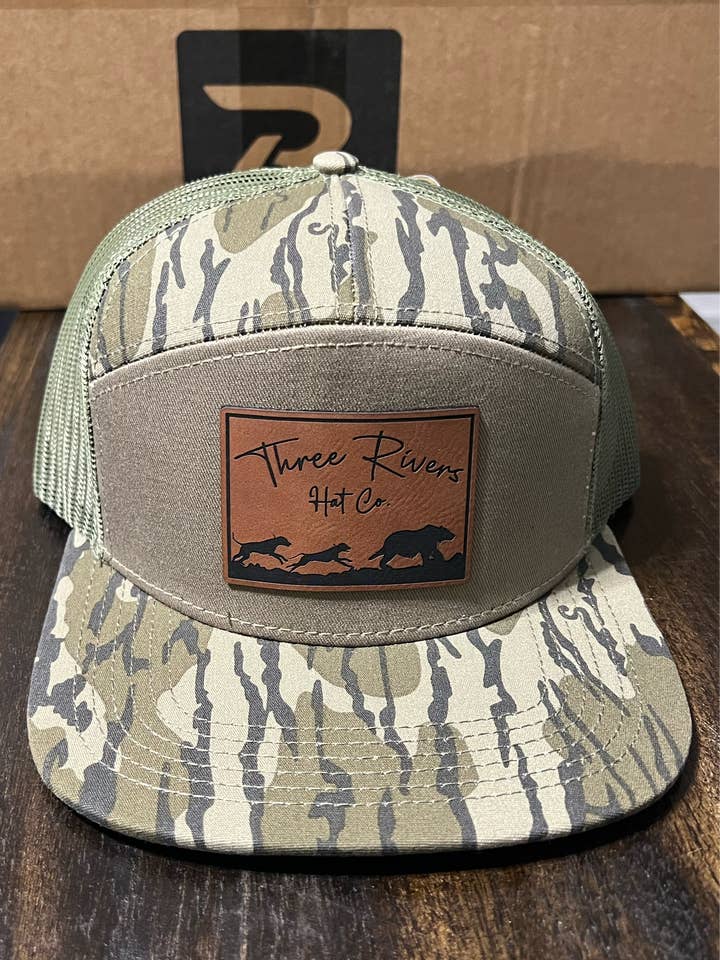 Bear Dog Hunting - Flatbill Snapback - Mossy Oak Camo for wholesale by Three Rivers Hat Co.