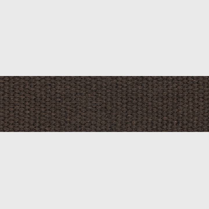 Gifa Accessori – Engroshandel Pandebånd - Dame – Bomuldstape til stropper 3 cm eller 4 cm TILPASSET - MØRKEBRUN fra € 4,50 pr. meter