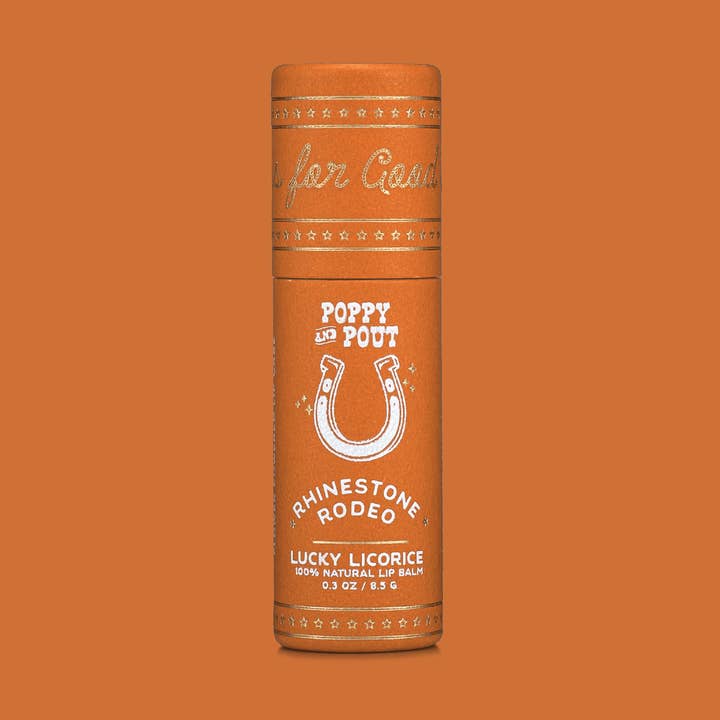 Poppy & Pout - Wholesale Lip Balm - Lip Balm, Rhinestone Rodeo, Lucky Licorice0