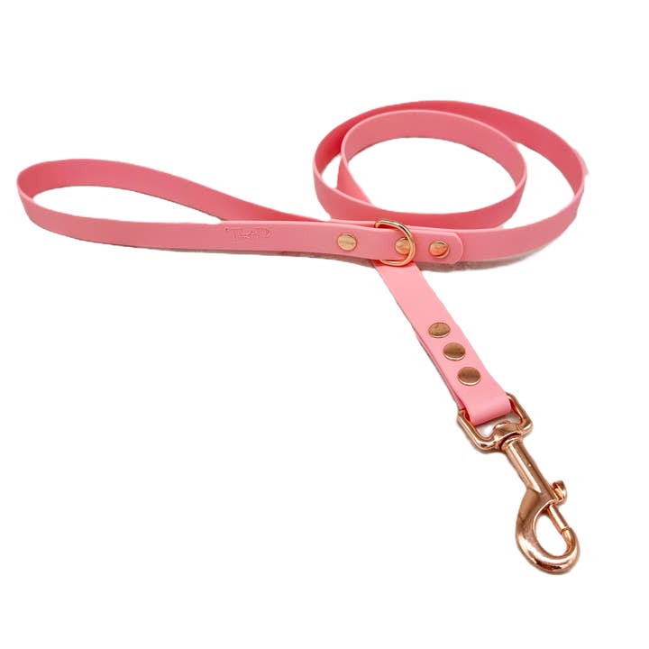 Trinkety Paws - Wholesale Pet Collar - Dog - BABY PINK - Waterproof BioThane© Dog Collar & Lead