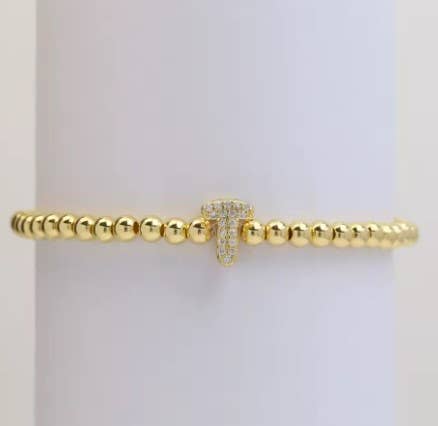 Malibu Sugar – Conjunto de joias por atacado – Pulseiras com Contas Douradas com Iniciais Perfeitas para o Natal!!14