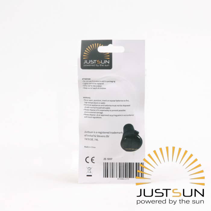 Imhof & Stevens BV - Wholesale String Lights - BOTTLE CAP BLACK 10LED SOLAR 1METER BLACK WIRE WW2