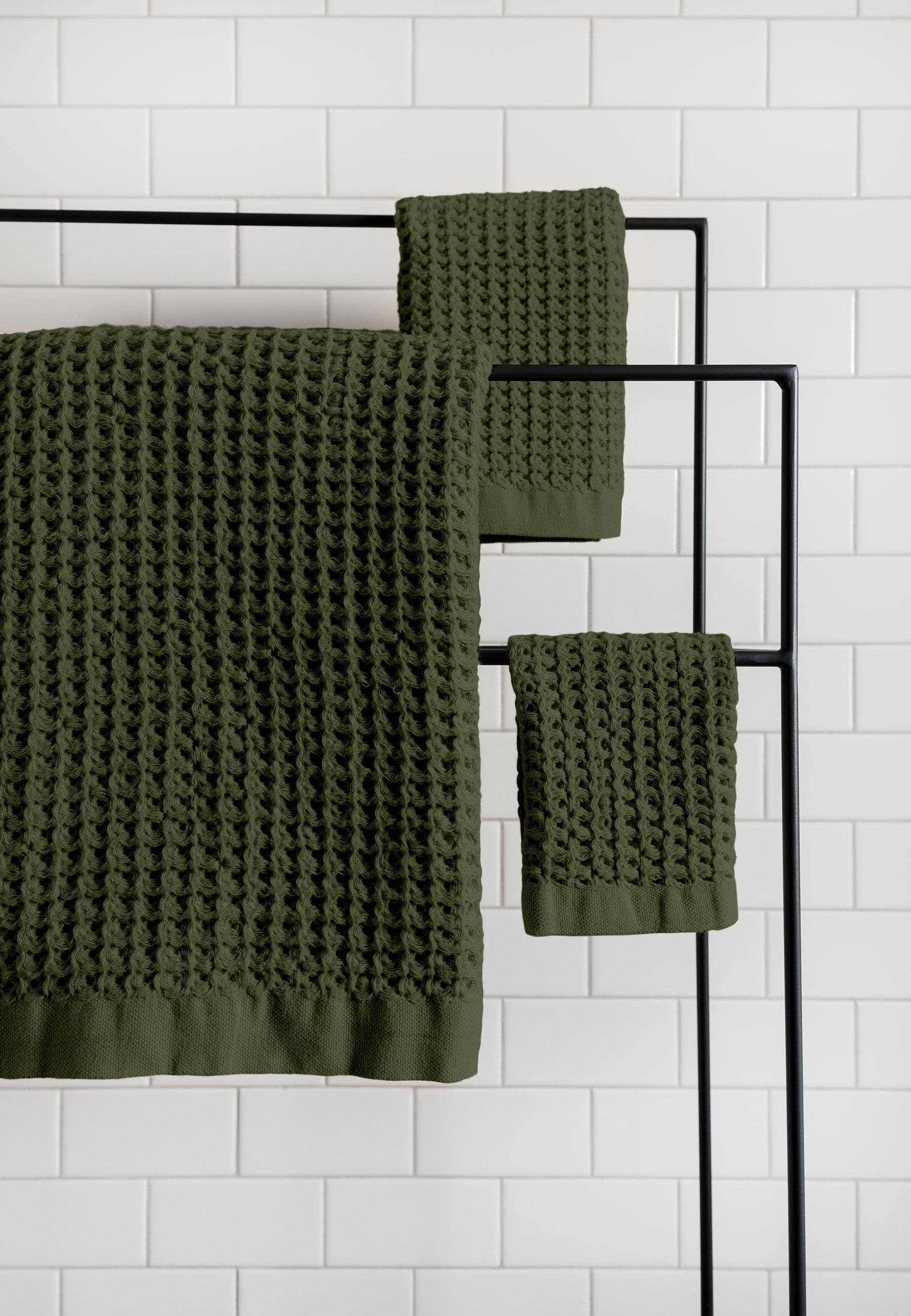 Onsen - Vente Ensembles de serviettes - Ensemble de serviettes de bain Waffle1