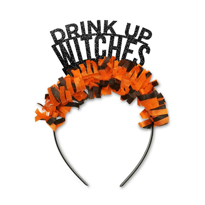 Drink Up Witches Halloween Party Hoofdband Kroon voor wholesale door Festive Gal