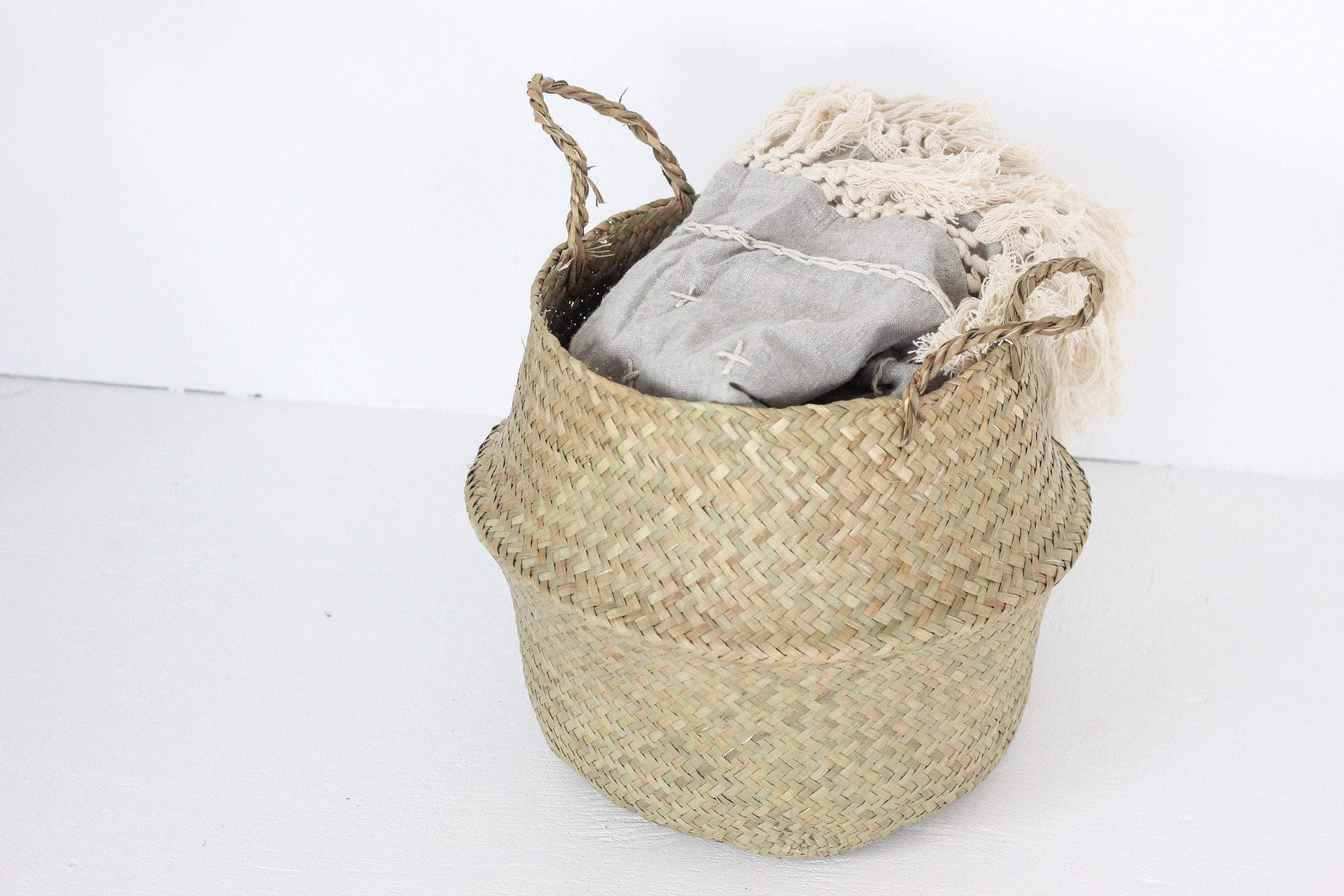 Sprout & About - Wholesale Plant Pot - Woven Seagrass Belly Basket Planter3