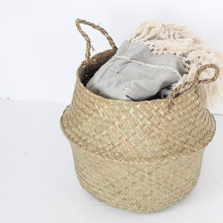 Sprout & About - Wholesale Plant Pot - Woven Seagrass Belly Basket Planter3
