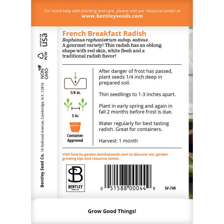 Bentley Seed Co. - Wholesale Plant Seeds - Radish-French Breakfast1