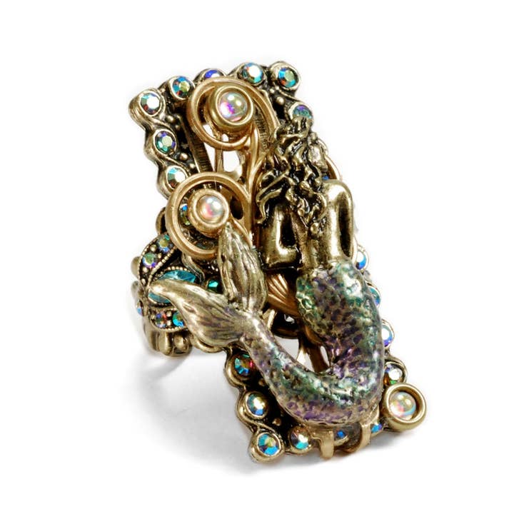 Mermaid Sea Life Ring for wholesale by Sweet Romance Jewelry