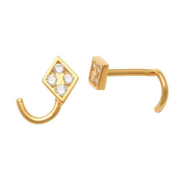 14kt Nose Ring | Nose Ring I Solid Gold | Gold Nose Ring | Gold Nose Stud | Gol for wholesale by Zahav Jewelry