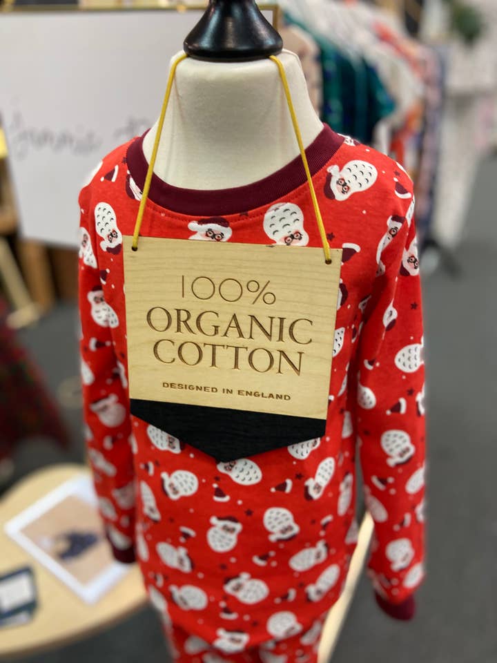 Santa Print PJ Set Adults for wholesale by Jammie Doodles