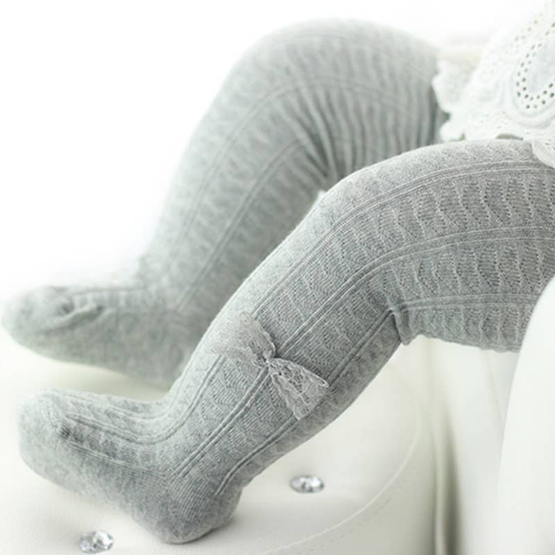 PatPat - Wholesale Panty's - Kinderen - Comfortabele legging met strikdecoratie voor baby's en peuters voor meisjes1