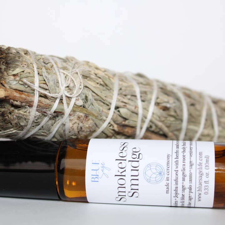Blue Sage - Wholesale Essential oil roll-on - Smokeless Smudge Essential Oil Roll On | Aromatherapy