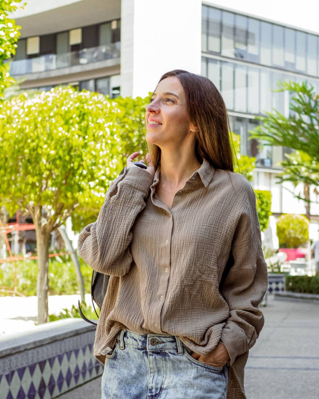 hutch&putch - Wholesale Blouse - Women's - Oversized Muslin Blouse "Maja"3