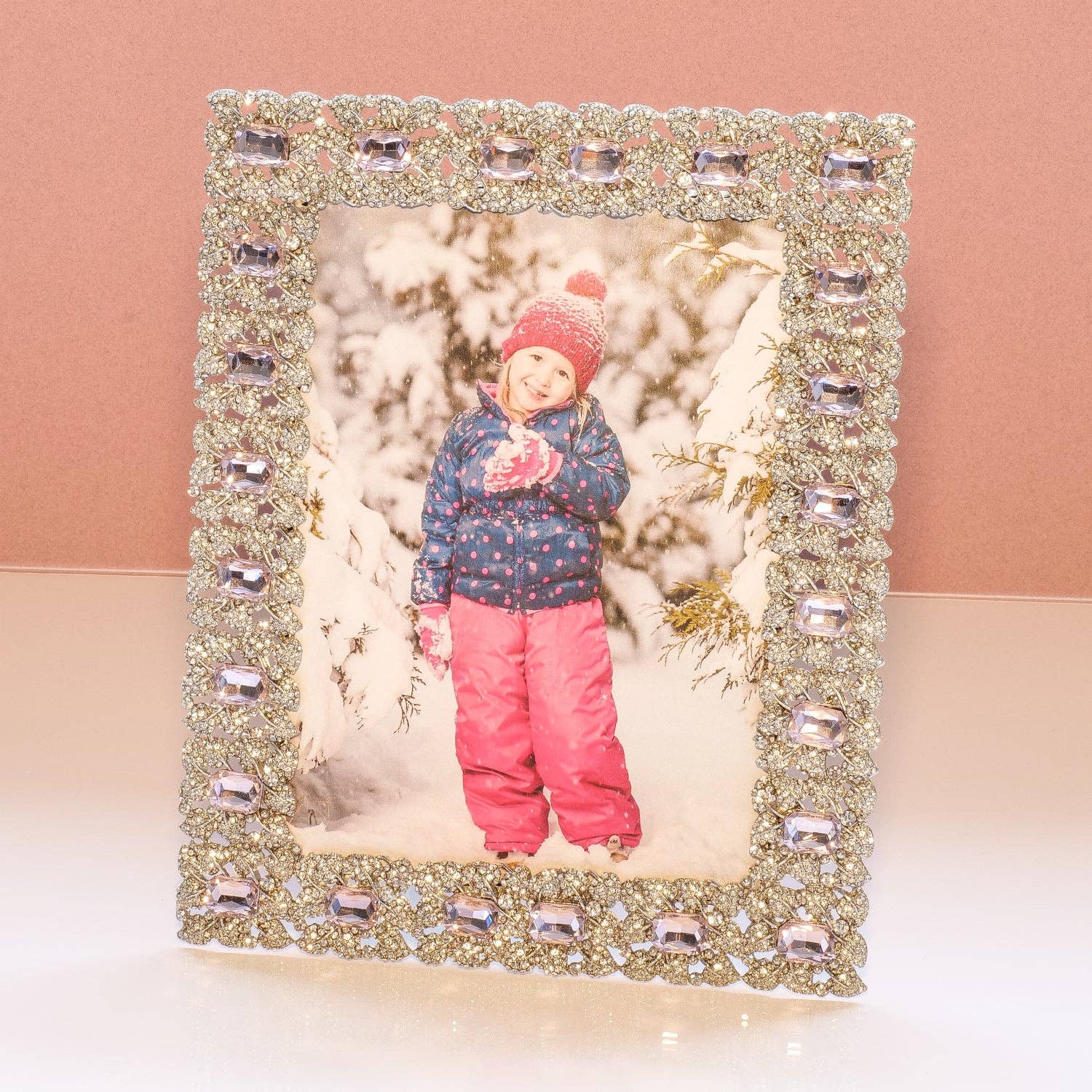 Pink Genevieve Frame | Photo Frame | Silver Picture Frame | for wholesale on Faire6
