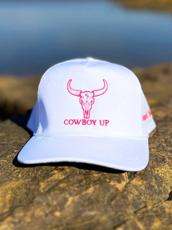 Cowboy Up (White Rope) for wholesale by Pimpin' Hat Co.