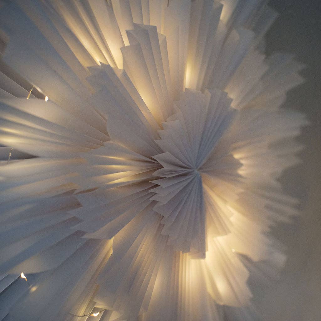 Bollywood Christmas - Wholesale Wall Accent - Cumulus White Paper Large Wall Hanging Decoration - 100cm8