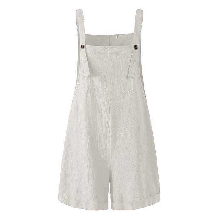 UZ Wholesale Store - Wholesale Overalls - Women's - Fashion Solid Color Button Jumpsuit