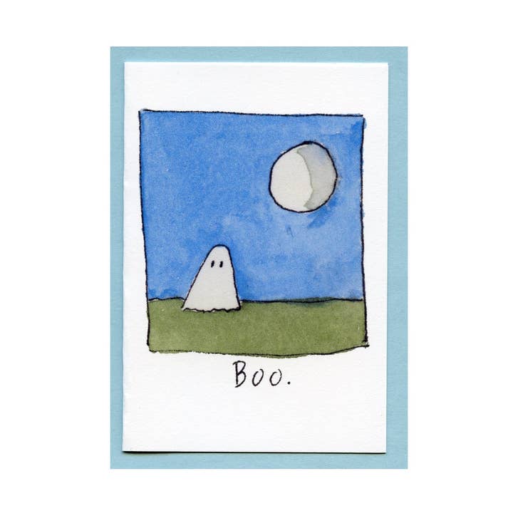 Cartão Boo Enclosure por atacado de Zucchini Fish