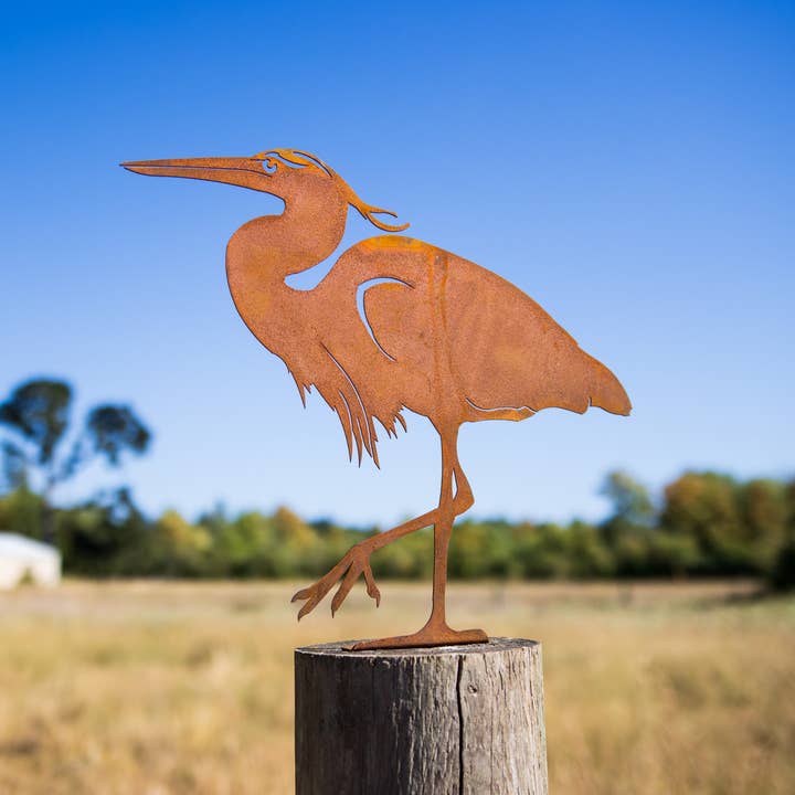 Elegant Garden Design - Wholesale Outdoor Ornament/Decor - Great Blue Heron Tab