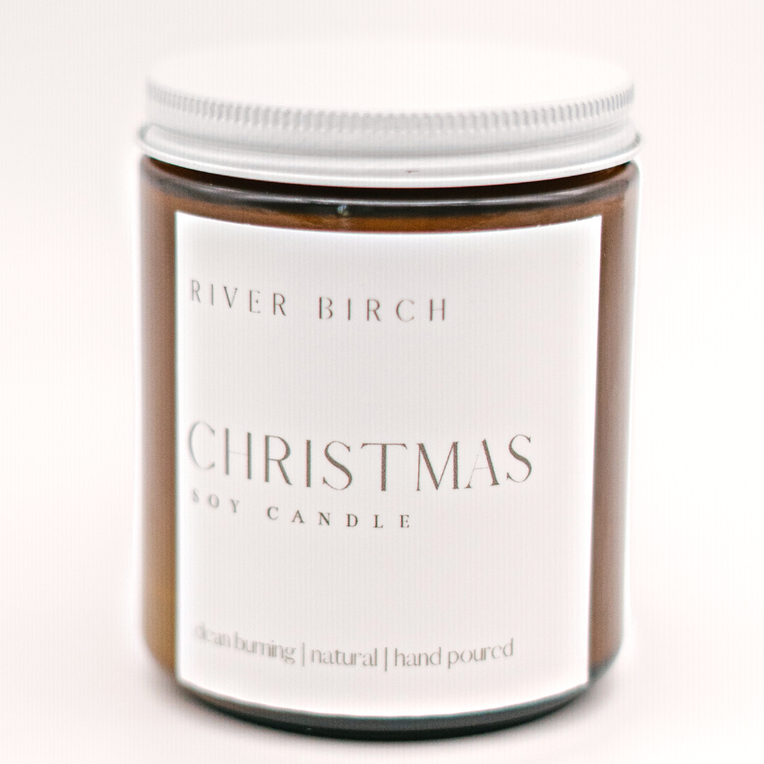 River Birch Candles – Engroshandel Glaslys – 8.5oz jul - rav krukke - soja stearinlys1