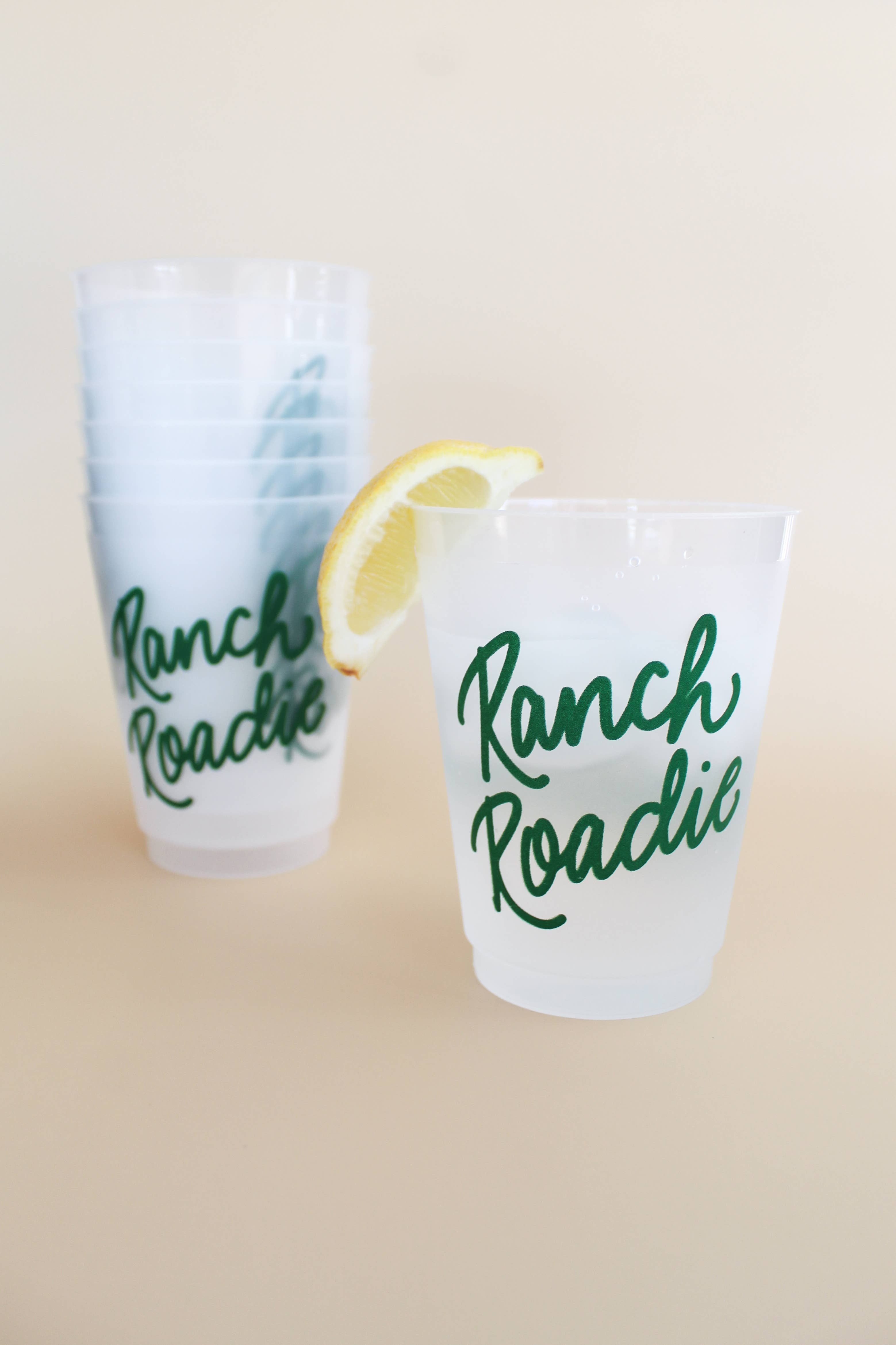 Birdie Mae Designs - Wholesale Disposable Cup - Ranch Roadie | Frosted Acrylic 16oz Set of 80