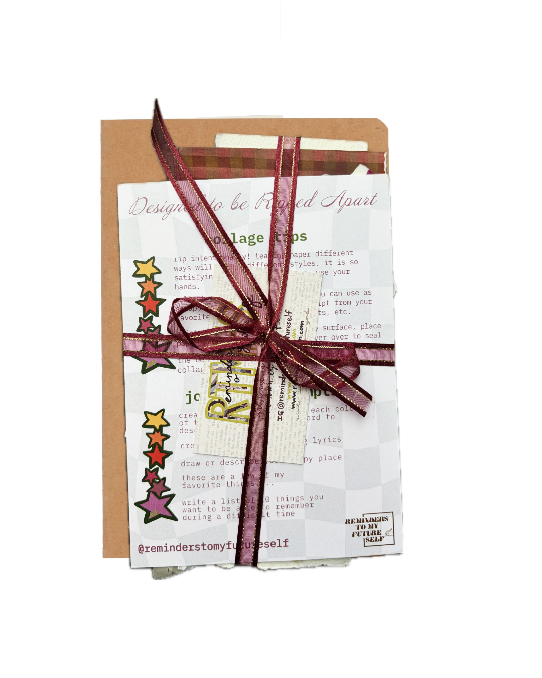 Reminders To My Future Self - Wholesale DIY Craft Kit - DIY collage journal kit  2