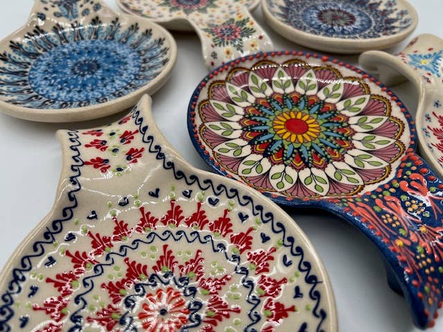 Natto USA - Wholesale Spoon Rest - Spoon Holders Lace * 12 Pack assorted *2