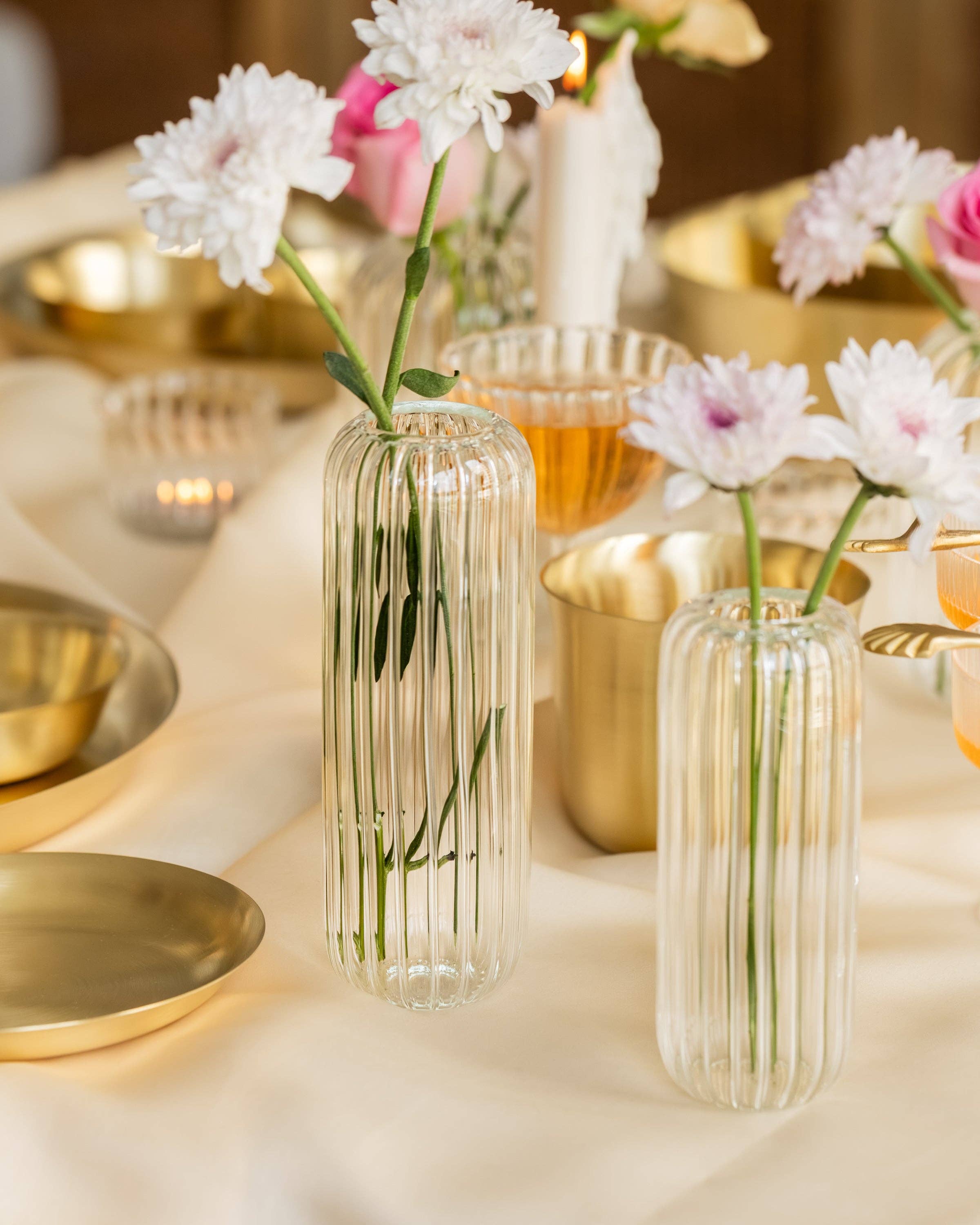 Fleck - Vente Vases - Vase à bourgeons en verre Kira, grand modèle