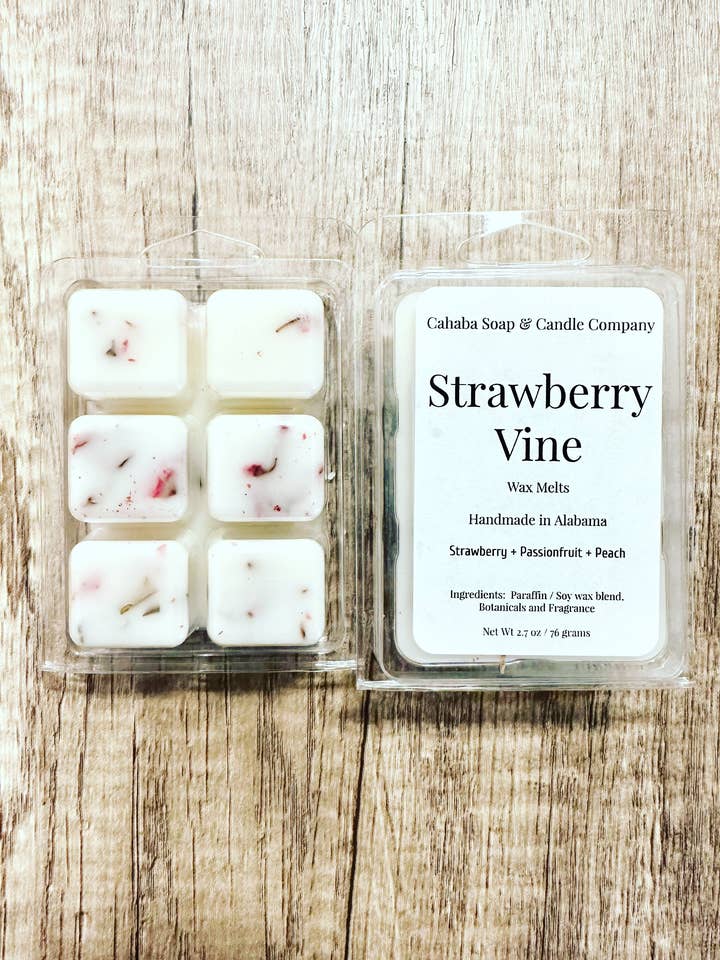 Strawberry Vine Wax Melt for wholesale by Cahaba Soap and Candle Company