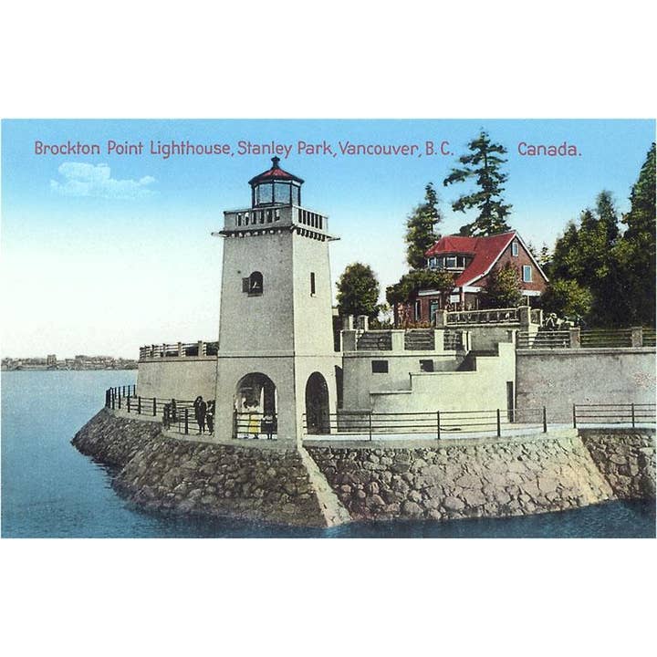 Found Image Press - Wholesale Stationery/Notecard Set - Greeting Card CN-96 Brockton Point Lighthouse, Vancouver, B.