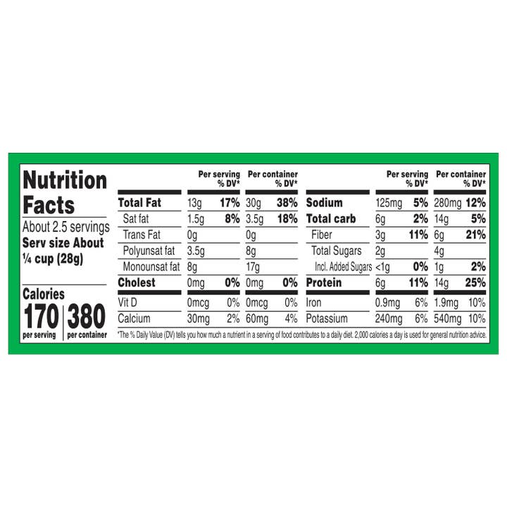 Wonderful Pistachios - Wholesale Nuts - Wonderful Pistachios No Shells Jalapeno Lime 2.25oz (8pk)