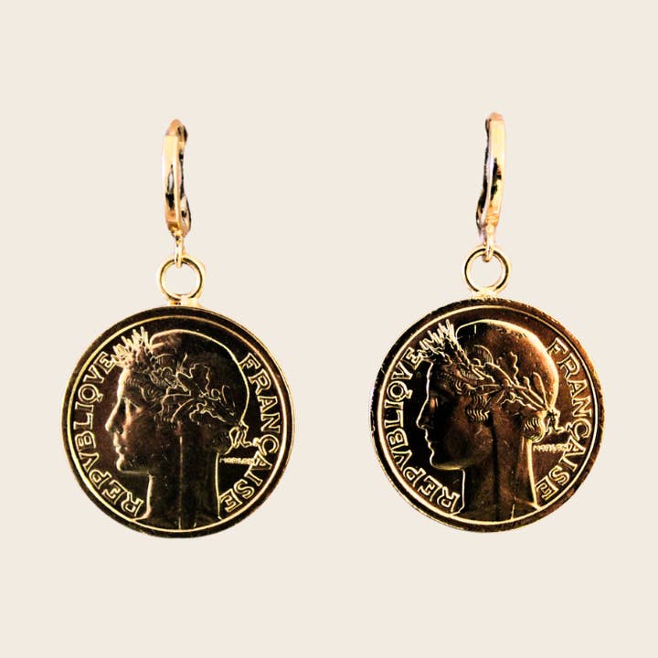 50 Centimes Morlon Ohrringe für den Großhandel von Maison Amour