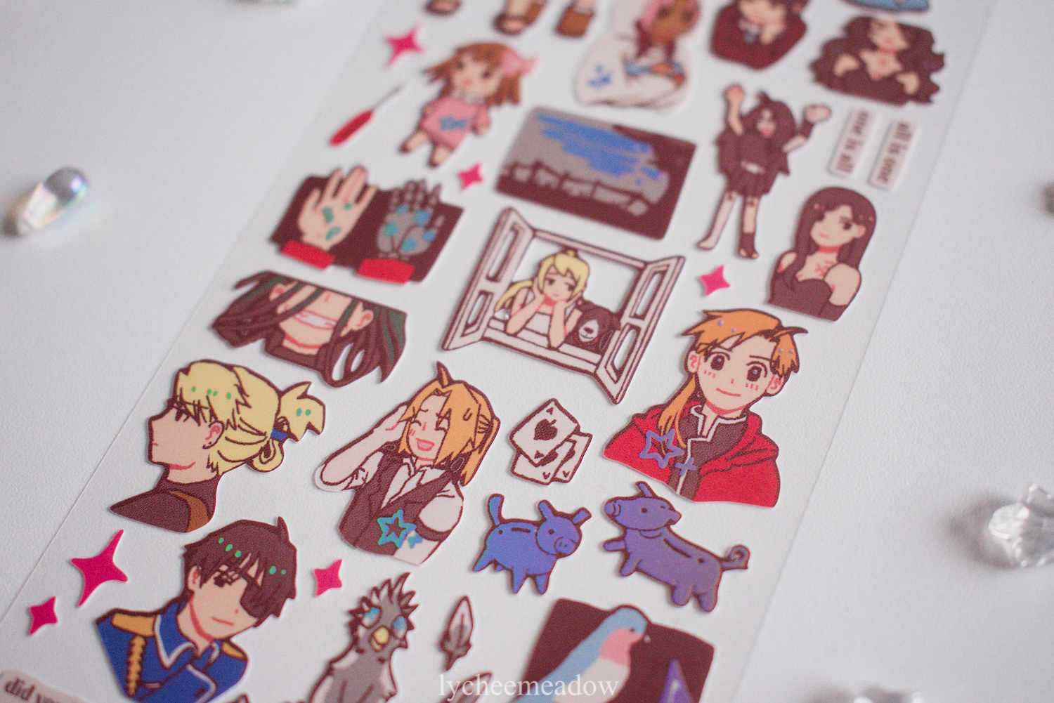 Lycheemeadow - Wholesale Sticker - FMA 2003 Holographic Sticker Sheet4