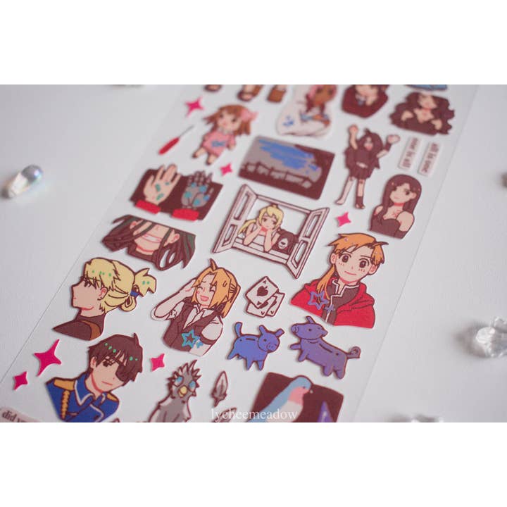 Lycheemeadow - Wholesale Sticker - FMA 2003 Holographic Sticker Sheet4