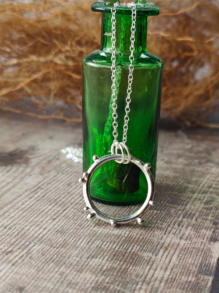 Dewdrops Pendant Necklace for wholesale by Jess MacDonald Brass