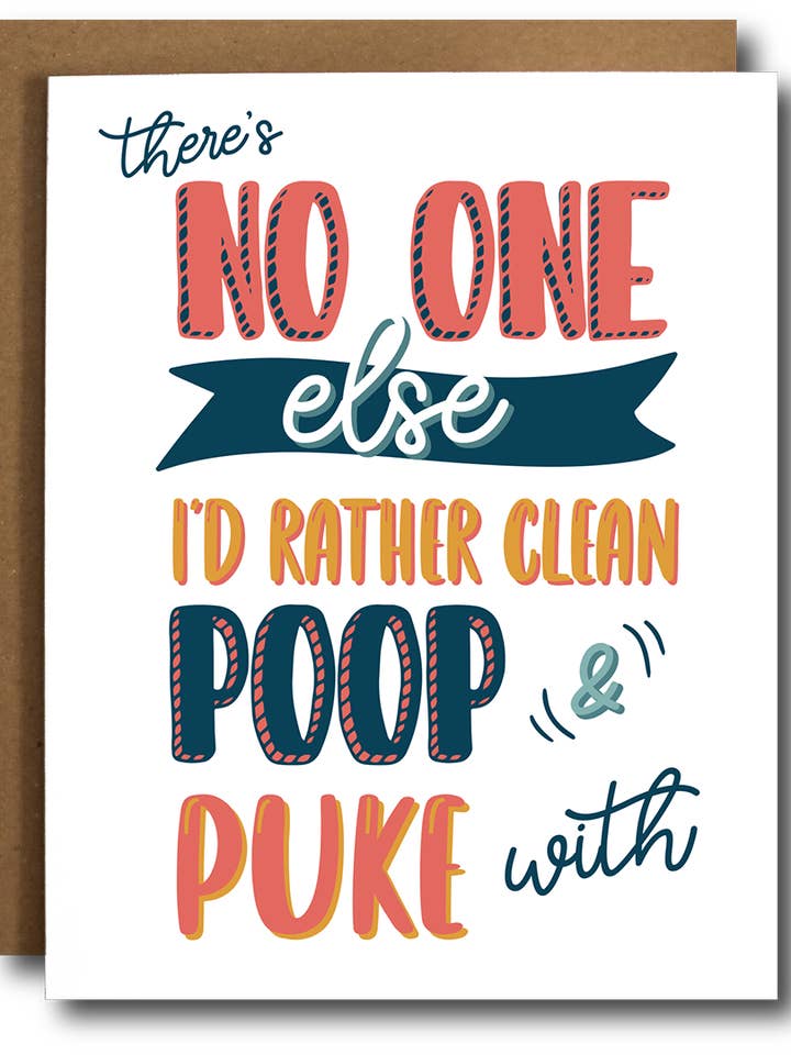 Poop & Puke Father's Day Card for wholesale by The Card Bureau