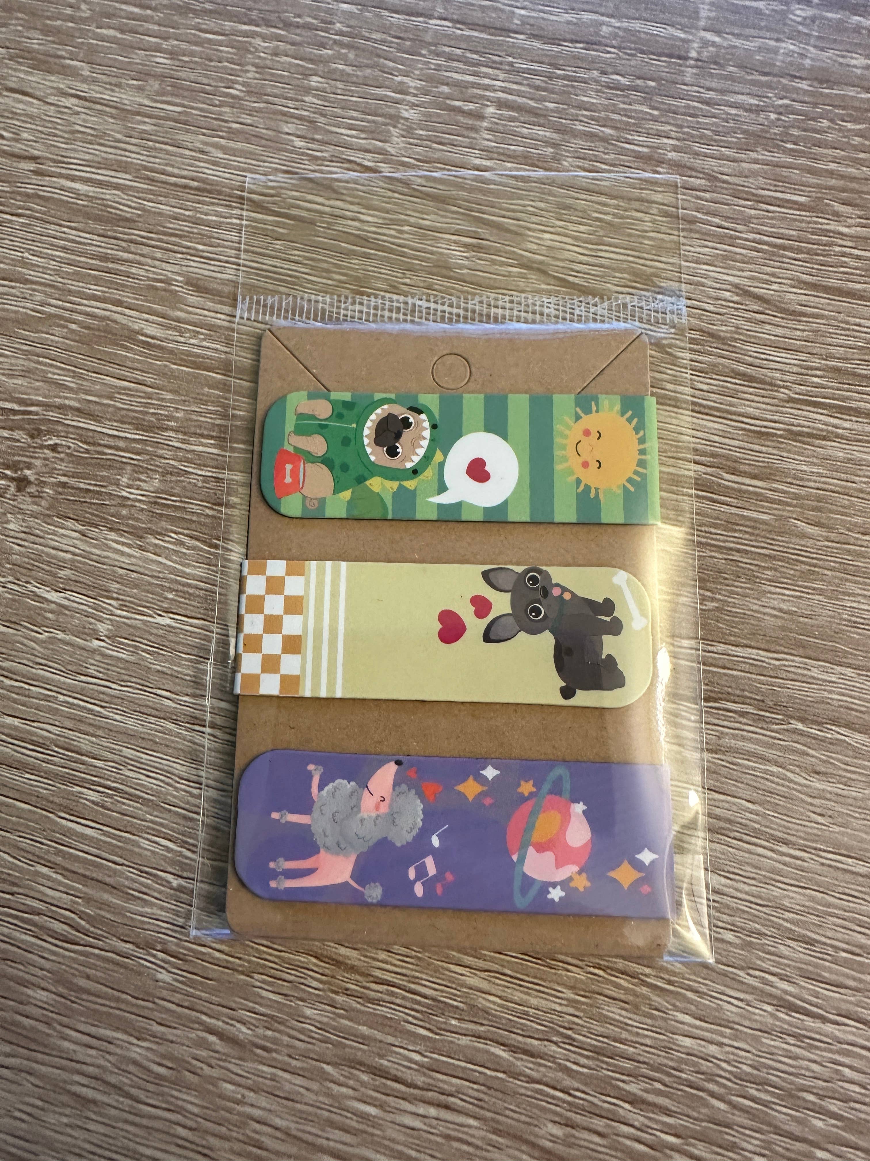 Scribble & Scroll - Wholesale Bookmark - Magnetic Bookmarks - Various Designs - Cats, Dogs, Floral1