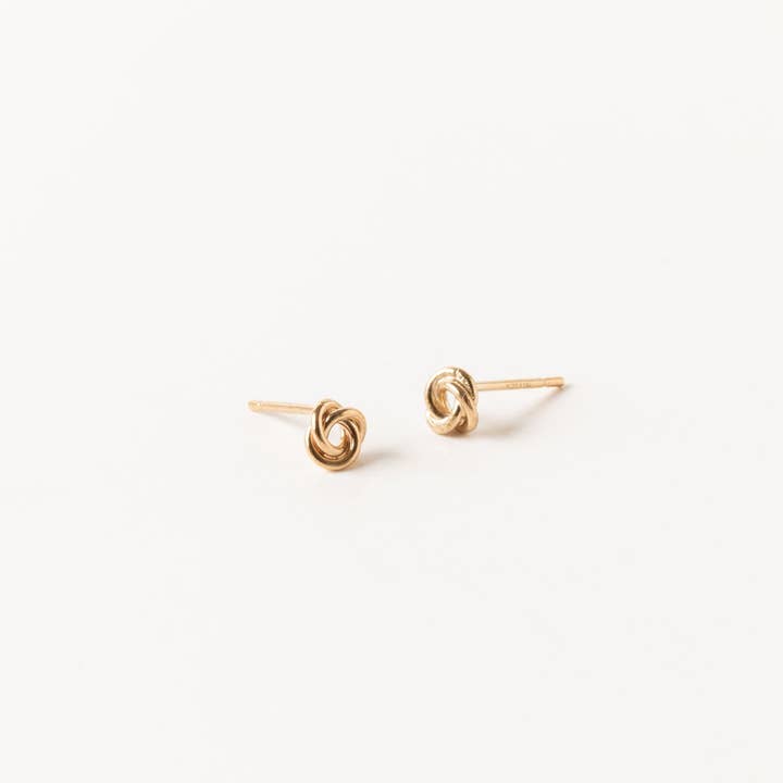 Petite Knot Studs | Gold Fill for wholesale by Sheena Marshall Jewelry